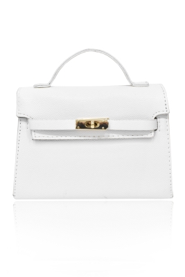 Сумка "Берта" белая, эко-кожа