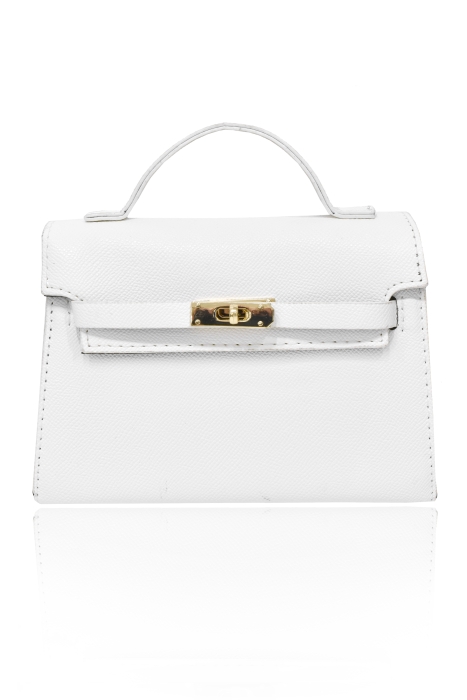 Сумка "Берта" белая, эко-кожа
