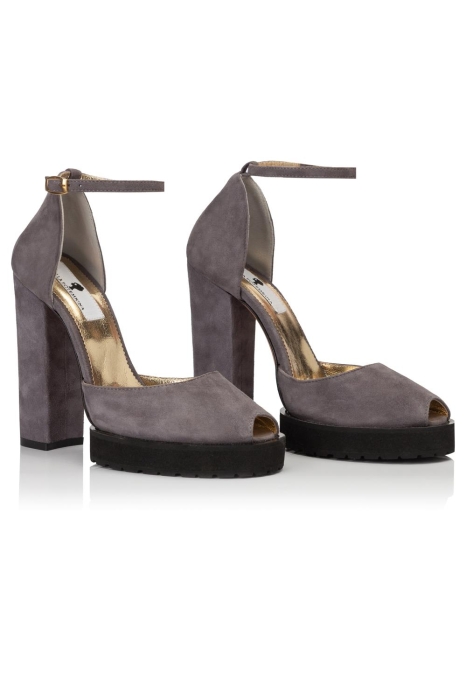 Босоножки "Альба" замша графит