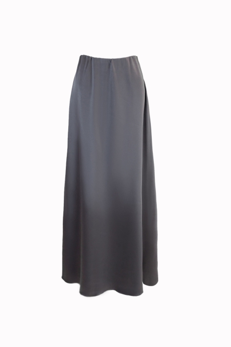 Юбка "атлас" графитовая, атлас плотный (шелк) (длина 100 см)