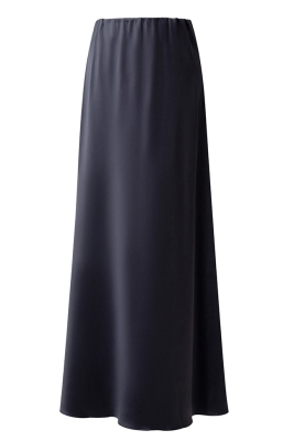 Юбка "атлас" графитовая, атлас плотный (шелк) (длина 100 см)