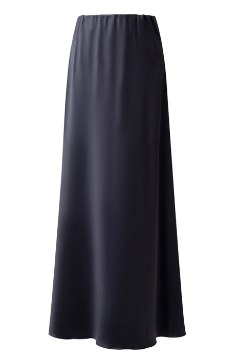 Юбка "атлас" графитовая, атлас плотный (шелк) (длина 100 см)