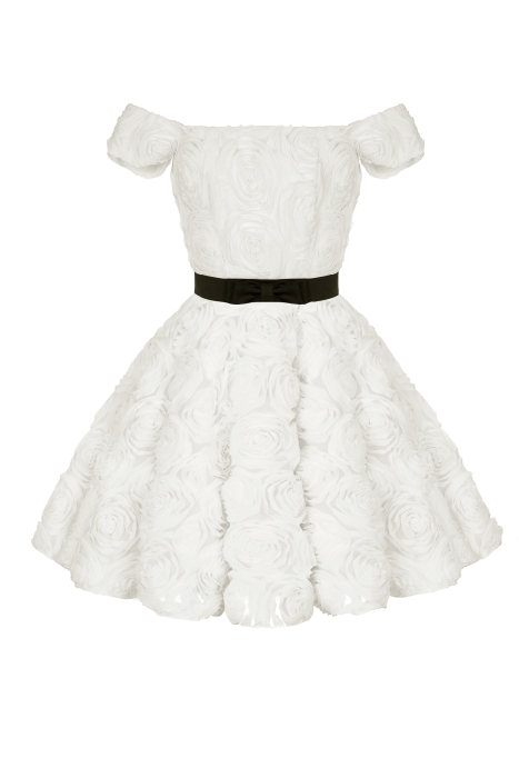 Платье "Эстер" мини, молочное