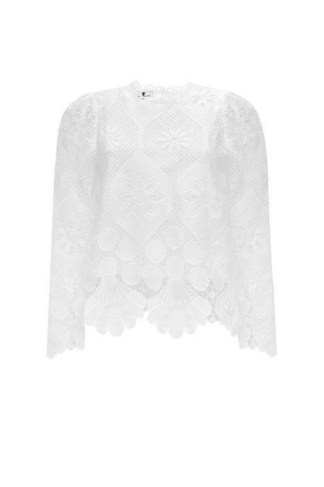Блуза "Лиэль" белая, кружево