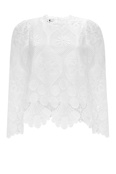 Блуза "Лиэль" белая, кружево