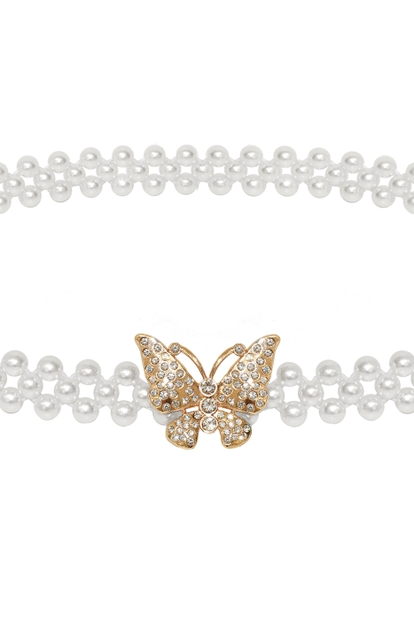 Пояс (ремень) "жемчуг" молочный