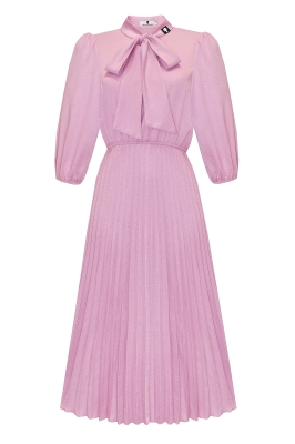 Платье "Френсис" пудровое, плиссе