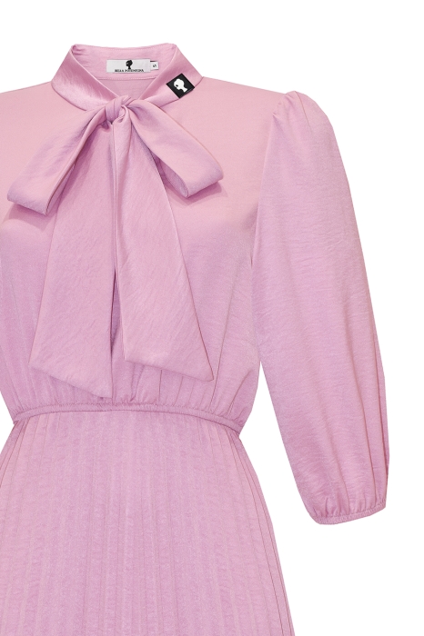 Платье "Френсис" пудровое, плиссе