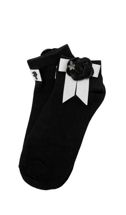 Носки "Бант" черные