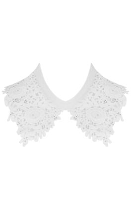 Воротник белый, кружевной, накладной
