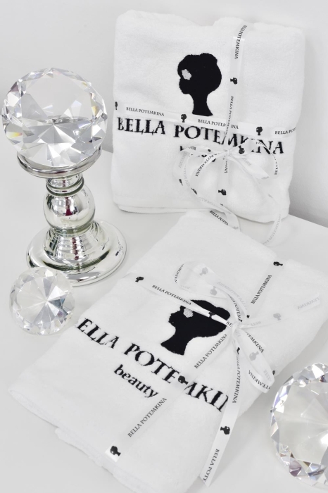 Полотенце "ЛОГО" белое, 100x50