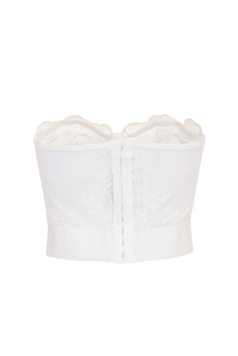 Топ - корсет "Кружева" Объемные цветы