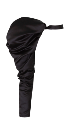 Рукав "Амбрэ" черный , атласный 