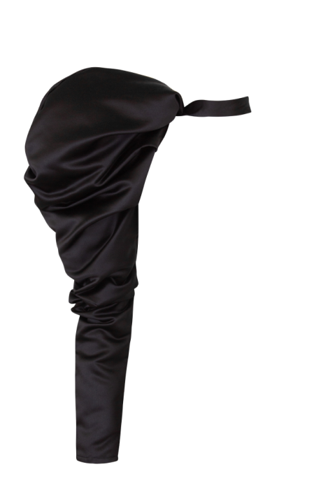 Рукав "Амбрэ" черный , атласный 