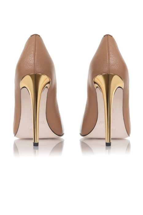 Туфли "Эффи" лак черный/кожа нюд