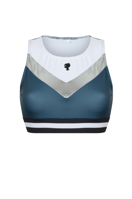 Топ "Фит" графит с серебром (геометрия)