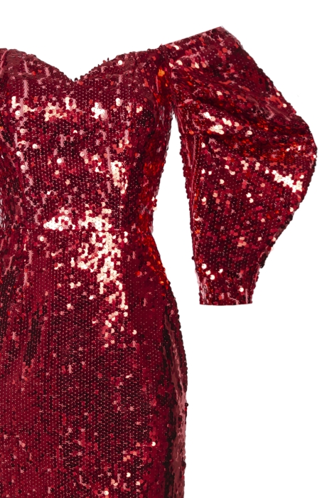 Платье "Эльзи" красное, пайетки