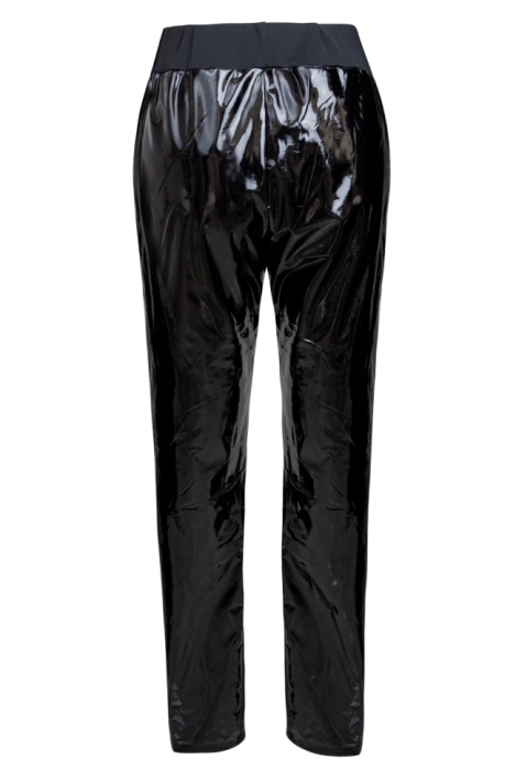 Лосины "Майли" черные, лаковые, стрейч