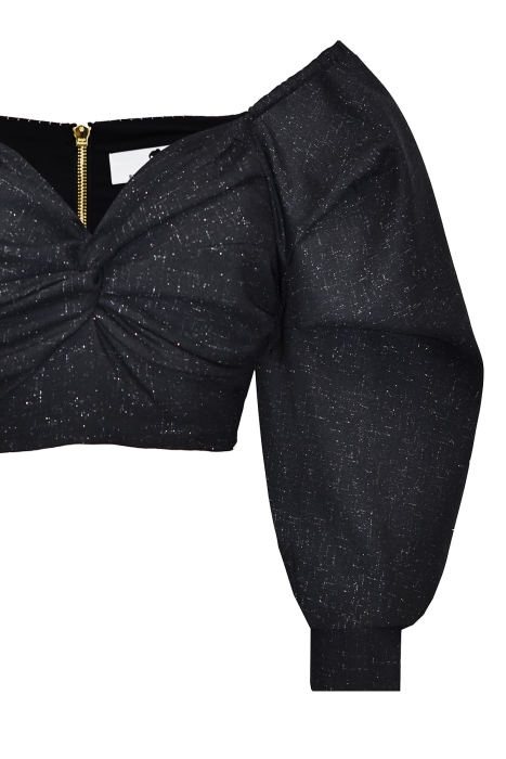 Топ "Матье" черный, люрекс