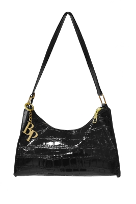 Сумка "Кейти" черная, эко-кожа