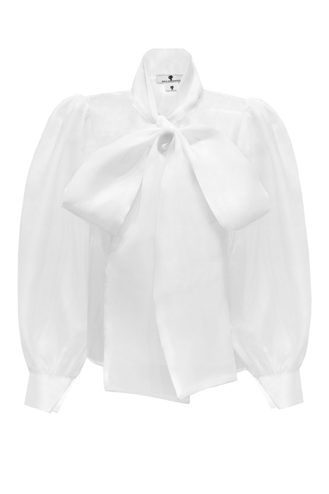 Блуза "Иоланда" белая, органза