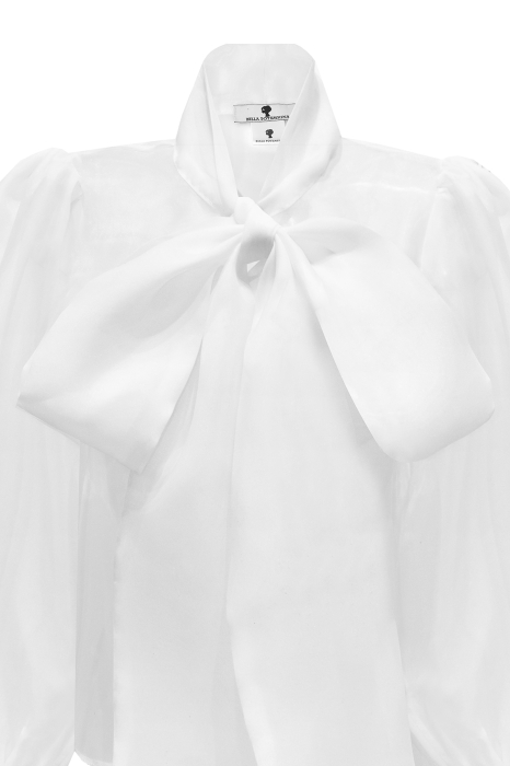 Блуза "Иоланда" белая, органза