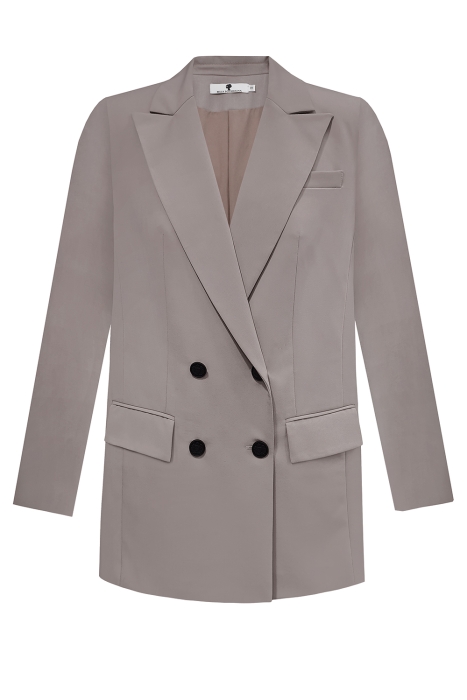 Пиджак - жакет "Дионис" какао, двубортный