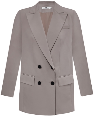 Пиджак - жакет "Дионис" какао, двубортный