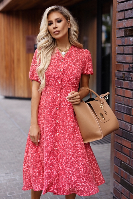 Платье "Эбби" красное, РОСТ 165