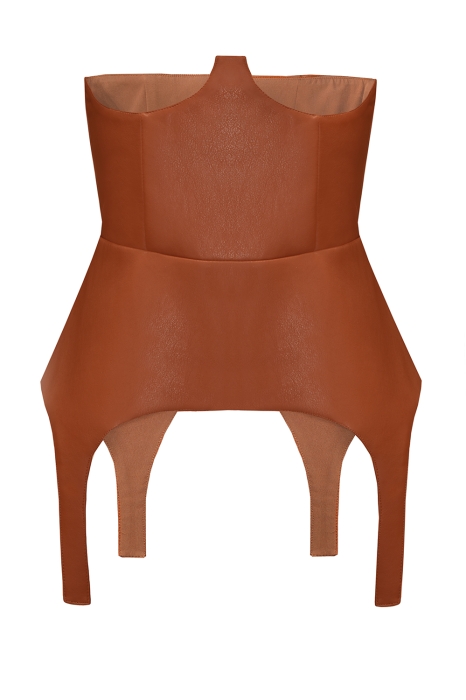 Пояс-корсет "Эвет" бежевый, эко-кожа