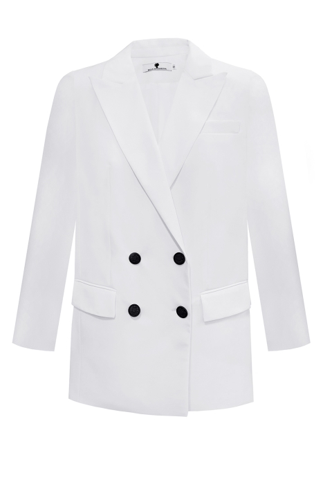 Пиджак - жакет "Дионис" белый, двубортный