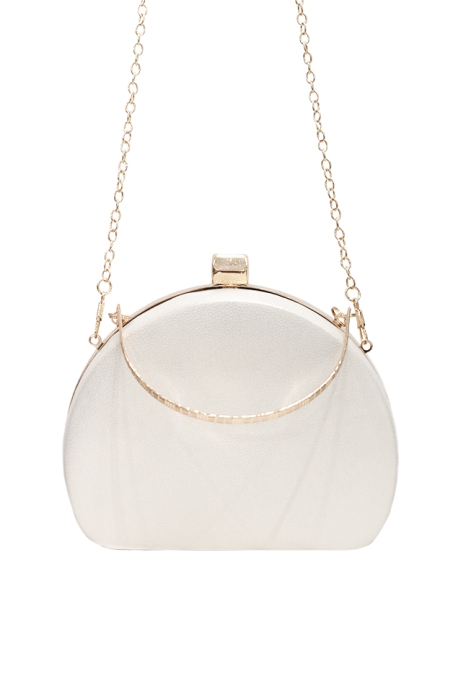 Сумка "клатч" белый, эко-кожа, перламутр