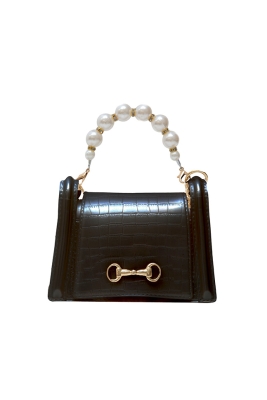 Сумка черная, мягкий силикон, золотистая фурнитура