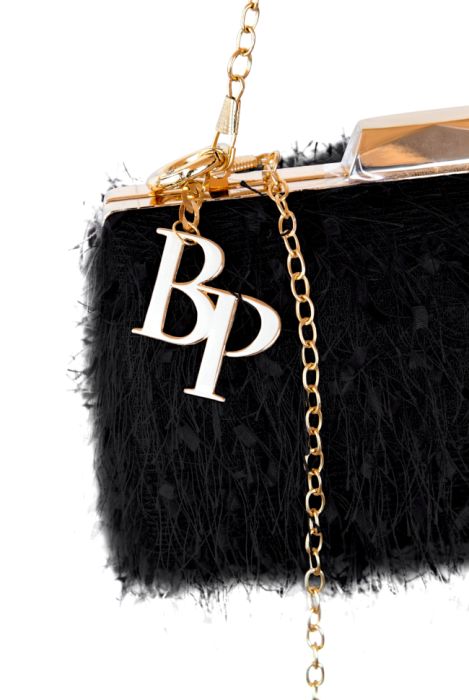 Сумка - клатч "Бахрома" черный