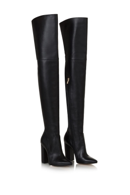 Ботфорты кожа черные