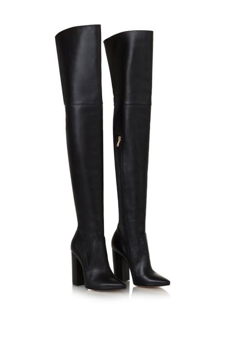 Ботфорты кожа черные