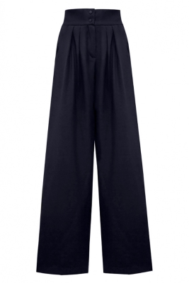 Брюки "Лорайн"  темно - синие, палаццо