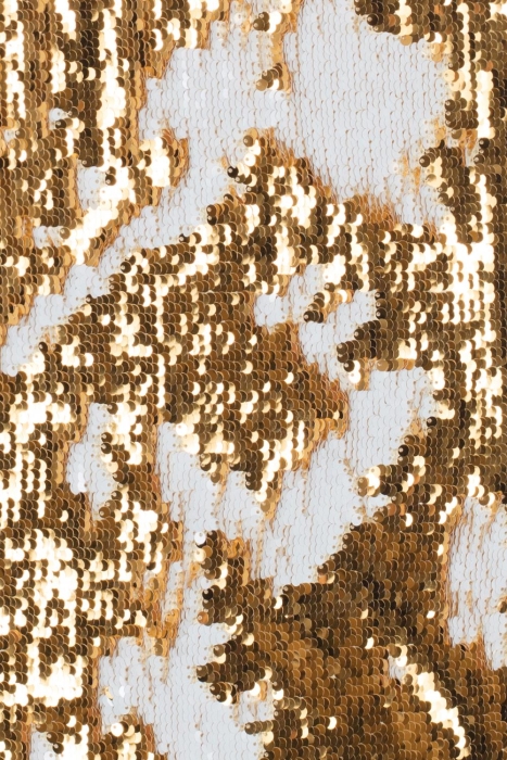 Платье "Розали" золотисто - белое, пайетки