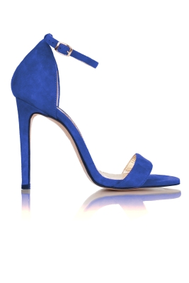 Босоножки "Аника" шпилька, замша синие