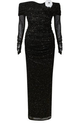 Платье "Кейла", макси, чёрное