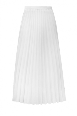 Юбка "плиссе" белая, миди (длина 80 см)