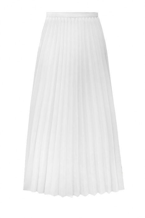Юбка "плиссе" белая, миди (длина 80 см)