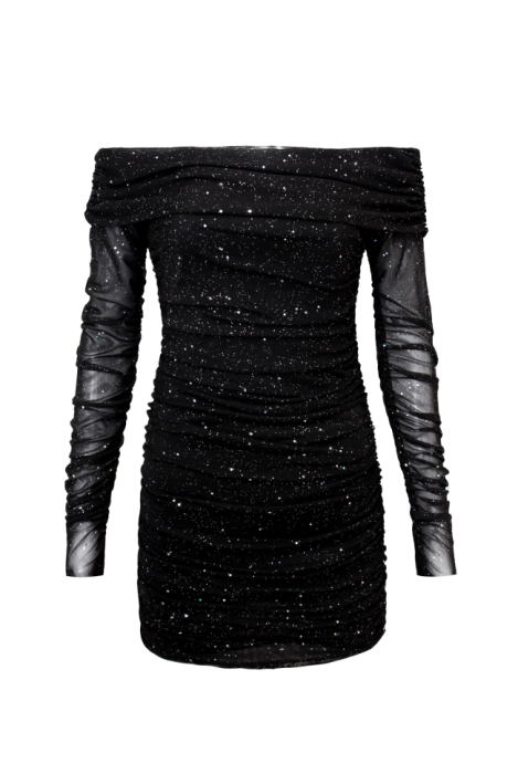 Платье "Кейла" черное, люрекс