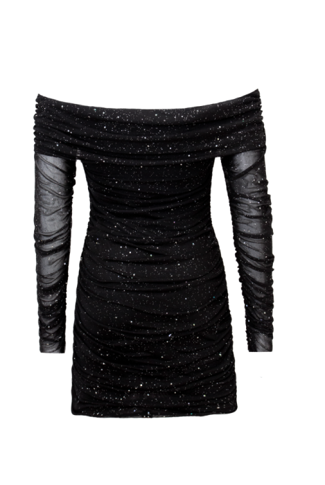 Платье "Кейла" черное, люрекс