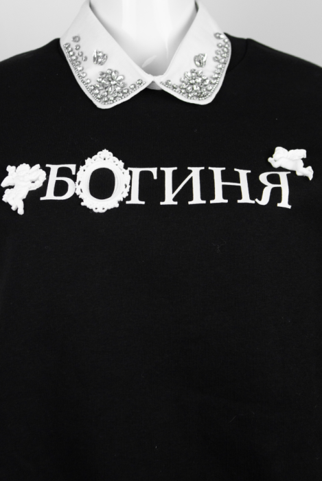 Свитшот "Богиня" черный