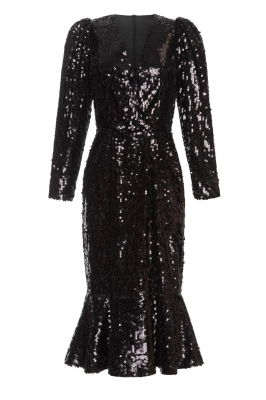Платье "Трамп" черное, пайетки 