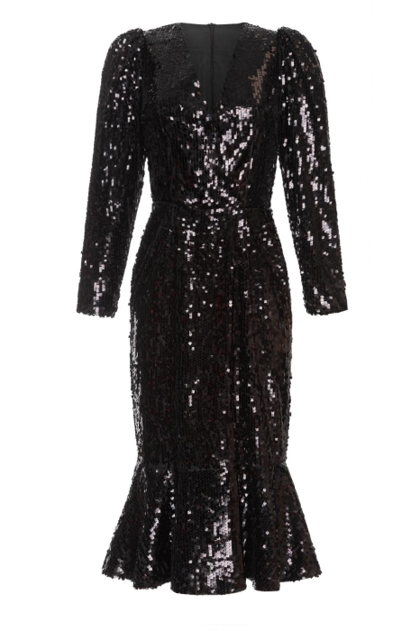 Платье "Трамп" черное, пайетки 