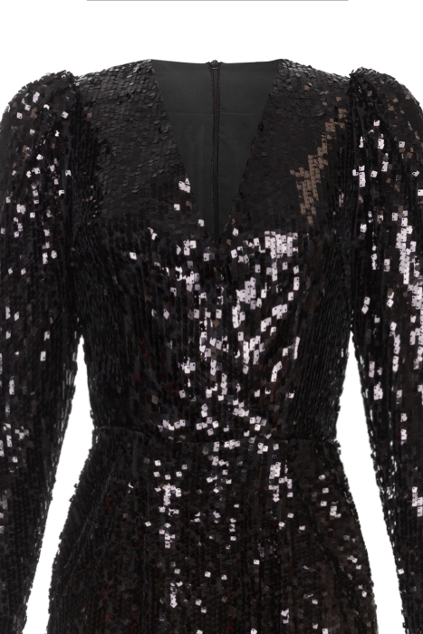 Платье "Трамп" черное, пайетки 