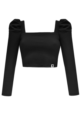 Кроп-водолазка "Юджин", черная