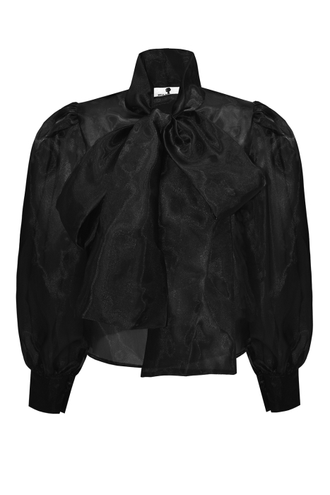 Блуза "Иоланда" черная, органза